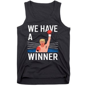 We Have A Winner Funny Donald Trump President Of Usa 2024 Tank Top