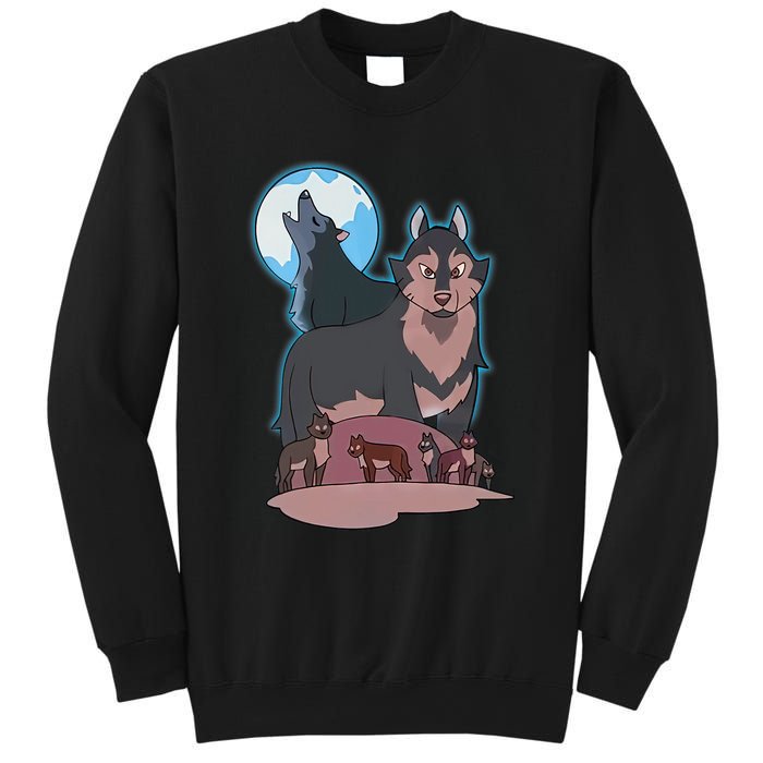 Wolves Howling At The Moon - Wolf Wolves Hunter Sweatshirt