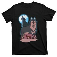 Wolves Howling At The Moon - Wolf Wolves Hunter T-Shirt