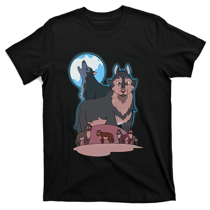 Wolves Howling At The Moon - Wolf Wolves Hunter T-Shirt