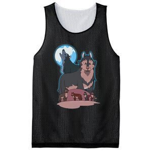 Wolves Howling At The Moon - Wolf Wolves Hunter Mesh Reversible Basketball Jersey Tank