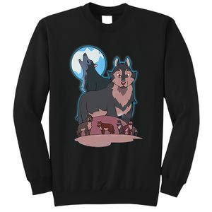 Wolves Howling At The Moon - Wolf Wolves Hunter Tall Sweatshirt