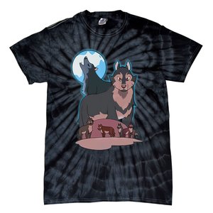 Wolves Howling At The Moon - Wolf Wolves Hunter Tie-Dye T-Shirt