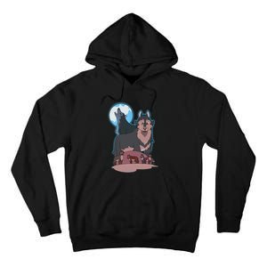 Wolves Howling At The Moon - Wolf Wolves Hunter Tall Hoodie