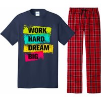 Work Hard & Always Dream Big Graphic Tees & Cool Designs Pajama Set