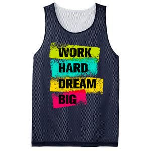 Work Hard & Always Dream Big Graphic Tees & Cool Designs Mesh Reversible Basketball Jersey Tank