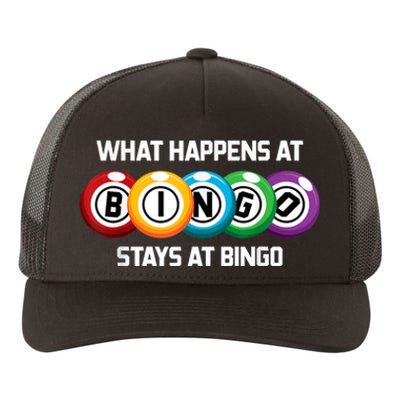 What Happens At Bingo Stays At Bingo Yupoong Adult 5-Panel Trucker Hat