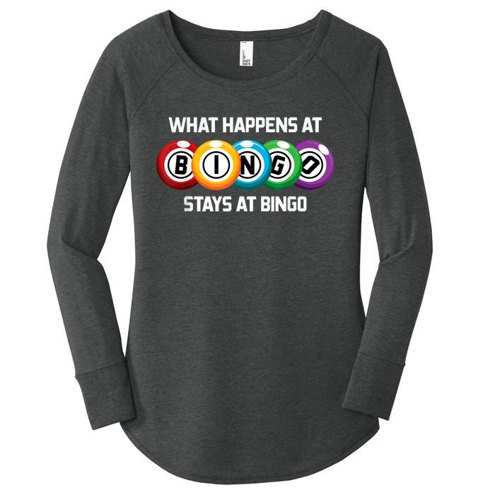 What Happens At Bingo Stays At Bingo Women's Perfect Tri Tunic Long Sleeve Shirt