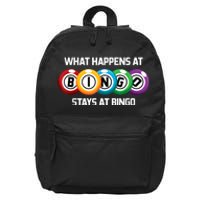 What Happens At Bingo Stays At Bingo 16 in Basic Backpack