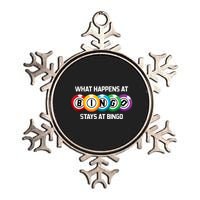 What Happens At Bingo Stays At Bingo Metallic Star Ornament