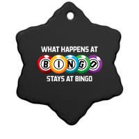 What Happens At Bingo Stays At Bingo Ceramic Star Ornament