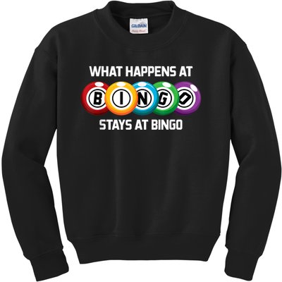 What Happens At Bingo Stays At Bingo Kids Sweatshirt