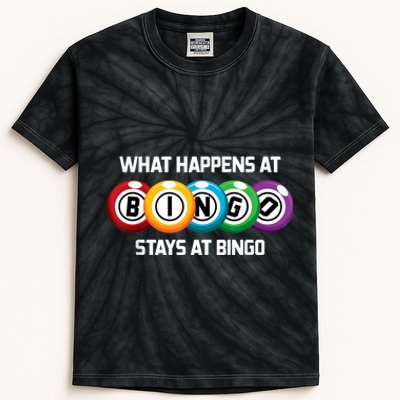 What Happens At Bingo Stays At Bingo Kids Tie-Dye T-Shirt