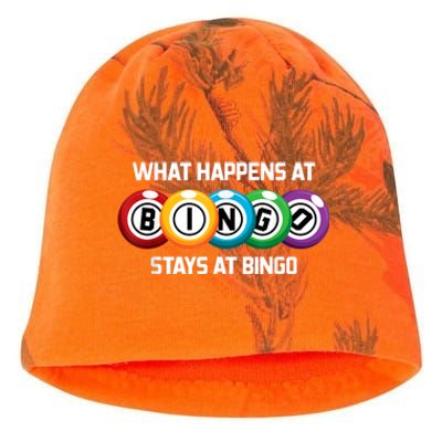 What Happens At Bingo Stays At Bingo Kati - Camo Knit Beanie