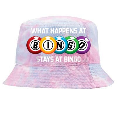 What Happens At Bingo Stays At Bingo Tie-Dyed Bucket Hat