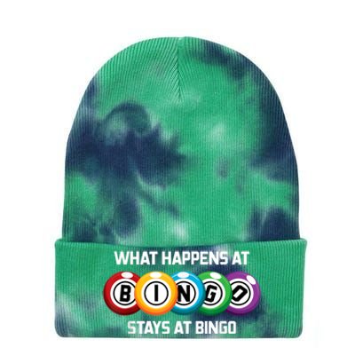 What Happens At Bingo Stays At Bingo Tie Dye 12in Knit Beanie