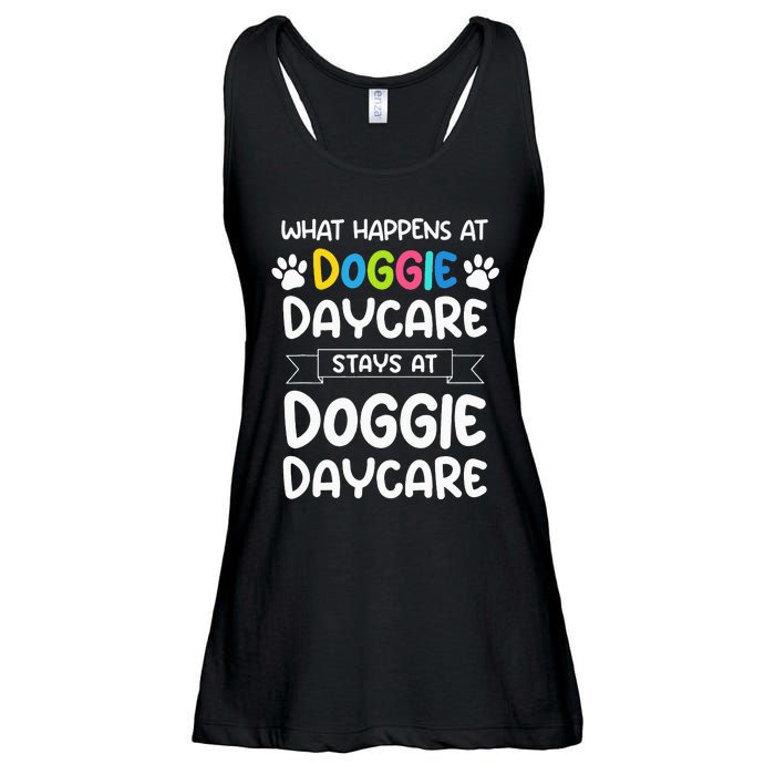 What happens at doggie daycare Quote Dog Daycare Worker Ladies Essential Flowy Tank