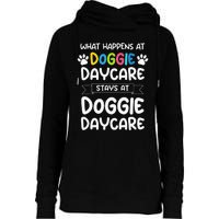 What happens at doggie daycare Quote Dog Daycare Worker Womens Funnel Neck Pullover Hood