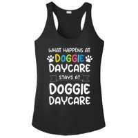 What happens at doggie daycare Quote Dog Daycare Worker Ladies PosiCharge Competitor Racerback Tank