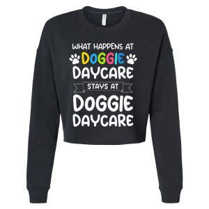 What happens at doggie daycare Quote Dog Daycare Worker Cropped Pullover Crew