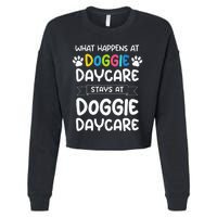 What happens at doggie daycare Quote Dog Daycare Worker Cropped Pullover Crew