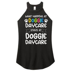 What happens at doggie daycare Quote Dog Daycare Worker Women's Perfect Tri Rocker Tank