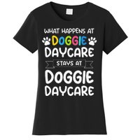 What happens at doggie daycare Quote Dog Daycare Worker Women's T-Shirt