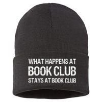 What Happens At Book Club Stays At Book Club Sustainable Knit Beanie