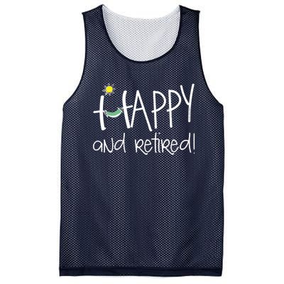 Wo Happy And Retired Funny Retirement VNeck Mesh Reversible Basketball Jersey Tank