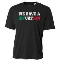 We Have A Situation New Jersey Garden Nj Shore Italian Flag Cooling Performance Crew T-Shirt