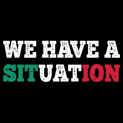 We Have A Situation New Jersey Garden Nj Shore Italian Flag T-Shirt