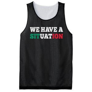 We Have A Situation New Jersey Garden Nj Shore Italian Flag Mesh Reversible Basketball Jersey Tank