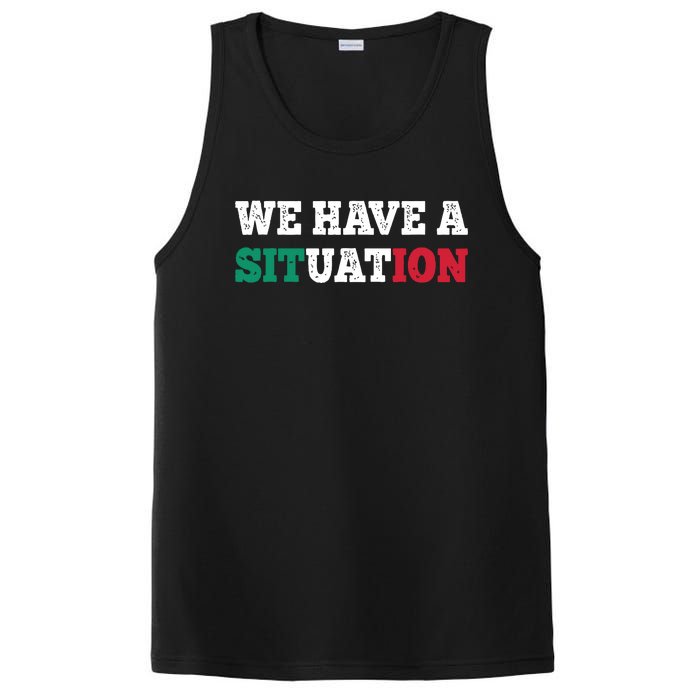 We Have A Situation New Jersey Garden Nj Shore Italian Flag PosiCharge Competitor Tank