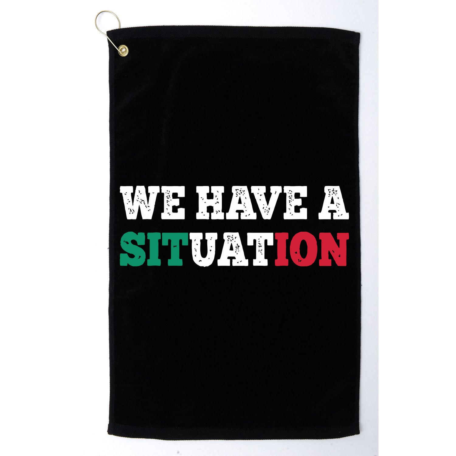 We Have A Situation New Jersey Garden Nj Shore Italian Flag Golf Towel