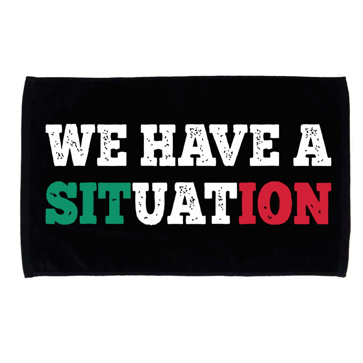 We Have A Situation New Jersey Garden Nj Shore Italian Flag Microfiber Hand Towel