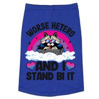 Worse Hetero And I Stand Bi It Raccoon Bi Pride Bisexual Gift Doggie Tank