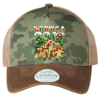 We Have A 2319 Comedy Detection Agency Christmas Monsters Christmas Legacy Tie Dye Trucker Hat