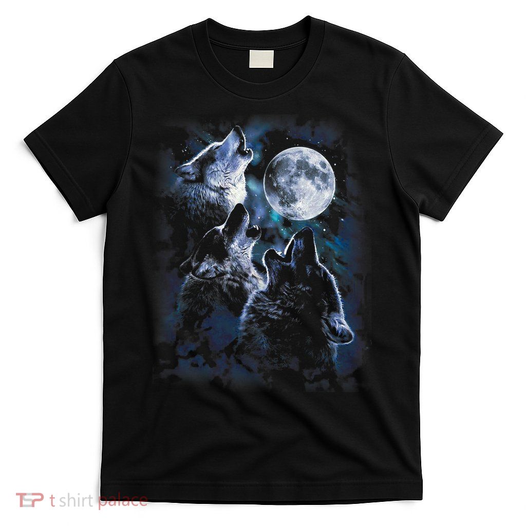 Wolf Howling At The Moon Wildlife Wolves Lovers T-Shirt