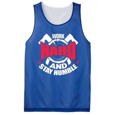 Work Hard And Stay Humble Axe Hatchet Throwing Axe Thrower Gift Mesh Reversible Basketball Jersey Tank