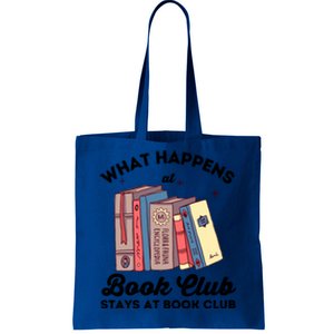 What Happens At Book Club Stays At Book Club Book Lover Nerd Gift Tote Bag