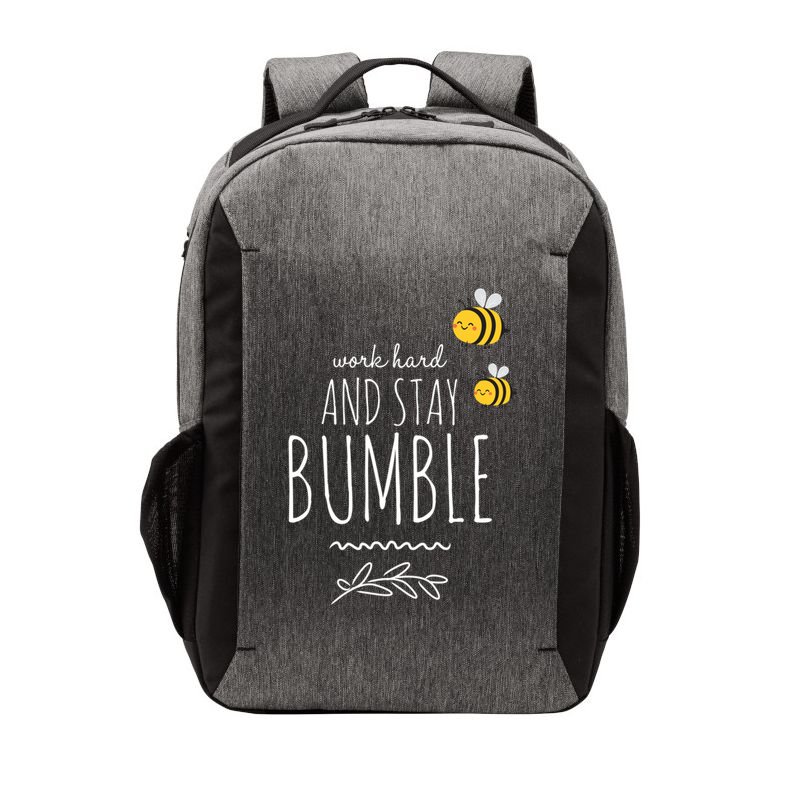 Work Hard And Stay Bumble Funny Bee Humble Great Gift Vector Backpack