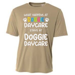 What Happens At Doggie Daycare Quote Dog Daycare Worker Cooling Performance Crew T-Shirt