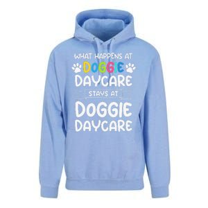 What Happens At Doggie Daycare Quote Dog Daycare Worker Unisex Surf Hoodie