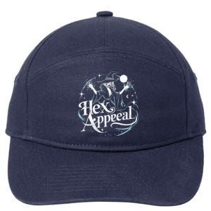 Witchy Hex Appeal Fun And Spooky Halloween Vibes Cute Gift 7-Panel Snapback Hat