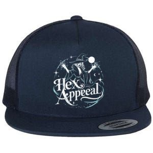 Witchy Hex Appeal Fun And Spooky Halloween Vibes Cute Gift Flat Bill Trucker Hat