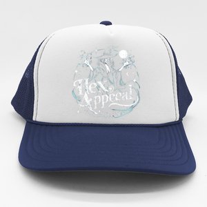 Witchy Hex Appeal Fun And Spooky Halloween Vibes Cute Gift Trucker Hat