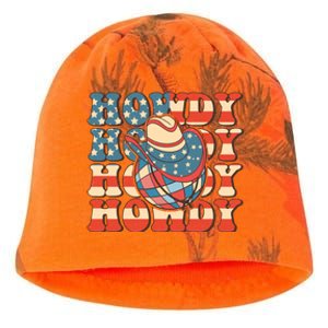 Western Howdy American Disco Groovy 4th Of July Gift Kati - Camo Knit Beanie