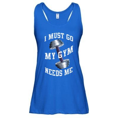 Workout Health And Fitness My Gym Needs Me Meaningful Gift Ladies Essential Flowy Tank