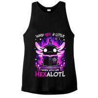 Why Hex A Little When U Can Hex Alotl Axolotl Halloween  Ladies PosiCharge Tri-Blend Wicking Tank