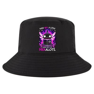 Why Hex A Little When U Can Hex Alotl Axolotl Halloween  Cool Comfort Performance Bucket Hat